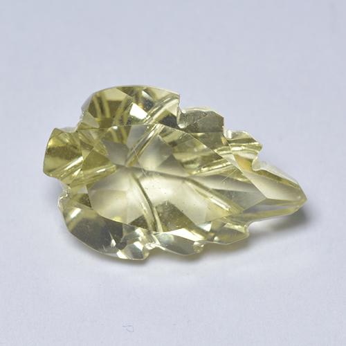 Quartz Jaune pâle naturelle Forme fantaisie, 4.83 ct, Transparent