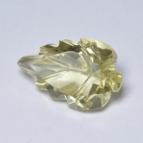 Quartz Jaune pâle naturelle Forme fantaisie, 4.83 ct, Transparent