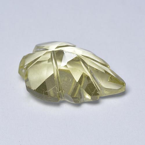 Quartz Jaune pâle naturelle Forme fantaisie, 4.83 ct, Transparent