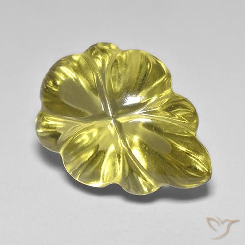 Quartz Jaune doré léger naturelle Fantaisie, 6.98 ct, Transparent