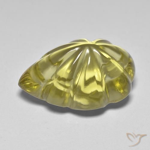 Quartz Jaune doré léger naturelle Fantaisie, 6.98 ct, Transparent