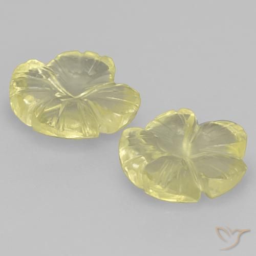 Shop natural 5.97ct Jaune ananas léger Quartz gems, Taille Fleur, from Brésil at GemSelect. In stock, global shipping!