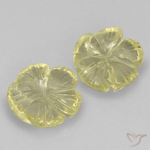 Shop natural 4.21ct Jaune moyen-léger Quartz gems, Taille Fleur, from Brésil at GemSelect. In stock, global shipping!