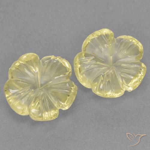 Shop natural 4.54ct Jaune lagon Quartz gems, Taille Fleur, from Brésil at GemSelect. In stock, global shipping!