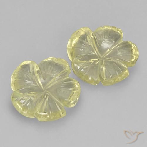 Shop natural 3.71ct Jaune moyen-léger Quartz gems, Taille Fleur, from Brésil at GemSelect. In stock, global shipping!