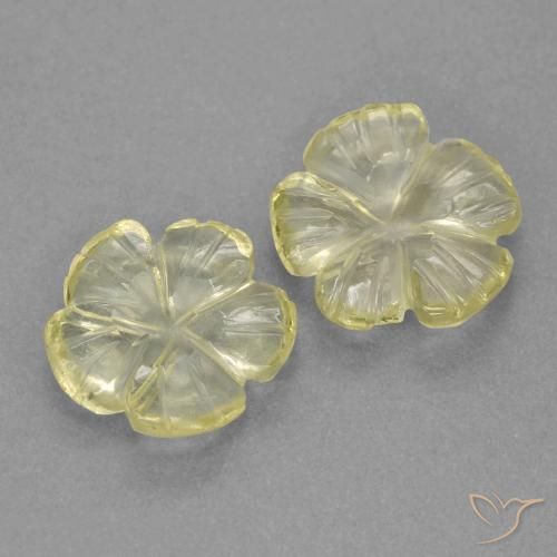 Shop natural 2.81ct Jaune lagon Quartz gems, Taille Fleur, from Brésil at GemSelect. In stock, global shipping!