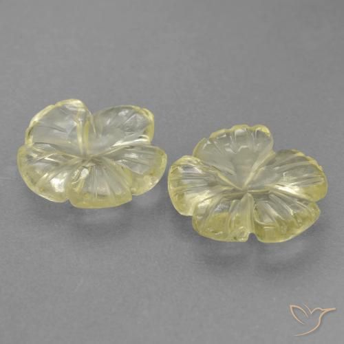 Shop natural 2.81ct Jaune lagon Quartz gems, Taille Fleur, from Brésil at GemSelect. In stock, global shipping!