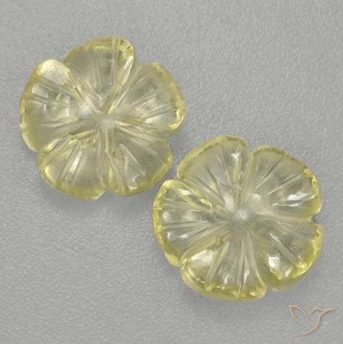 Shop natural 3.64ct Jaune moyen-léger Quartz gems, Taille Fleur, from Brésil at GemSelect. In stock, global shipping!