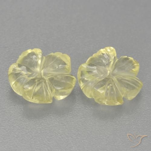Shop natural 2.43ct Jaune moyen-léger Quartz gems, Taille Fleur, from Brésil at GemSelect. In stock, global shipping!