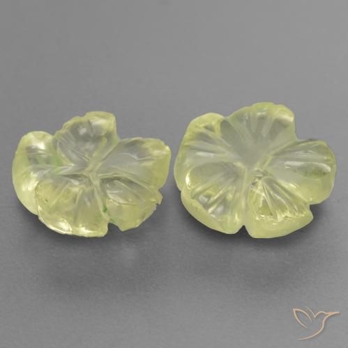 Shop natural 2.84ct Jaune clair Quartz gems, Taille Fleur, from Brésil at GemSelect. In stock, global shipping!