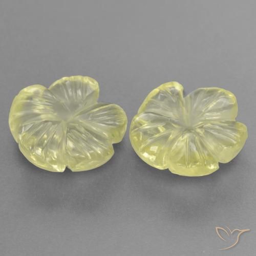 Shop natural 3.84ct Jaune moyen-léger Quartz gems, Taille Fleur, from Brésil at GemSelect. In stock, global shipping!