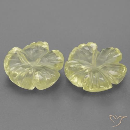 Shop natural 3.18ct Jaune clair Quartz gems, Taille Fleur, from Brésil at GemSelect. In stock, global shipping!