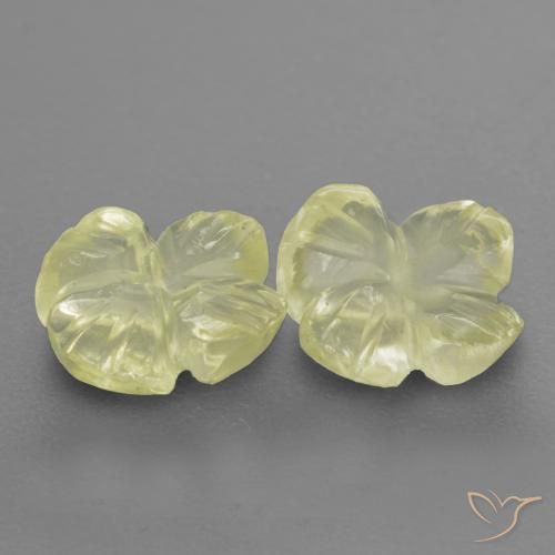 Shop natural 2.05ct Jaune clair Quartz gems, Taille Fleur, from Brésil at GemSelect. In stock, global shipping!