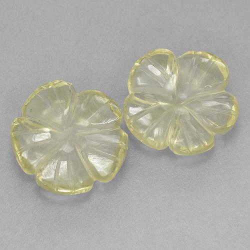 Achetez naturel 5,58ct jaune quartz gems, taille fleur, en provenance brésil chez gemselect. en stock, livraison internationale!