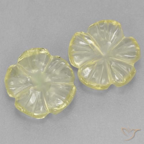 Shop natural 2.98ct Jaune citron Quartz gems, Taille Fleur, from Brésil at GemSelect. In stock, global shipping!