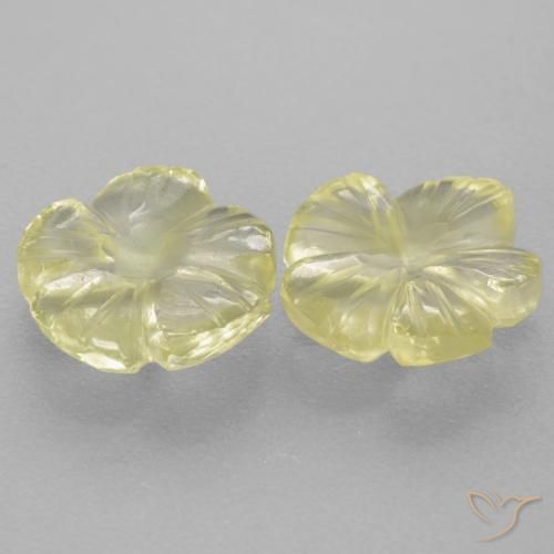 Shop natural 2.98ct Jaune citron Quartz gems, Taille Fleur, from Brésil at GemSelect. In stock, global shipping!