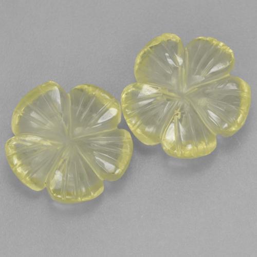 Achetez naturel 7,27ct jaune quartz gems, taille fleur, en provenance brésil chez gemselect. en stock, livraison internationale!
