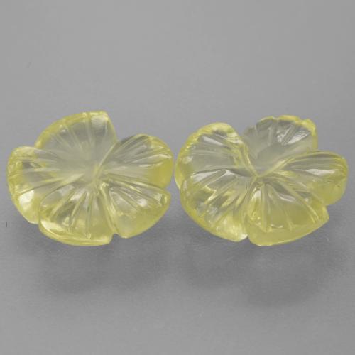 Achetez naturel 7,27ct jaune quartz gems, taille fleur, en provenance brésil chez gemselect. en stock, livraison internationale!