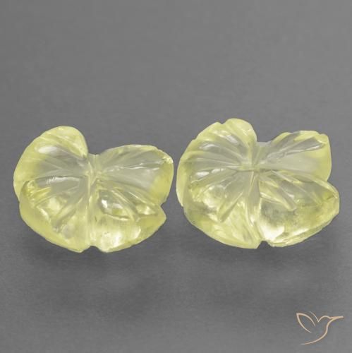 Shop natural 2.50ct Jaune citron Quartz gems, Taille Fleur, from Brésil at GemSelect. In stock, global shipping!