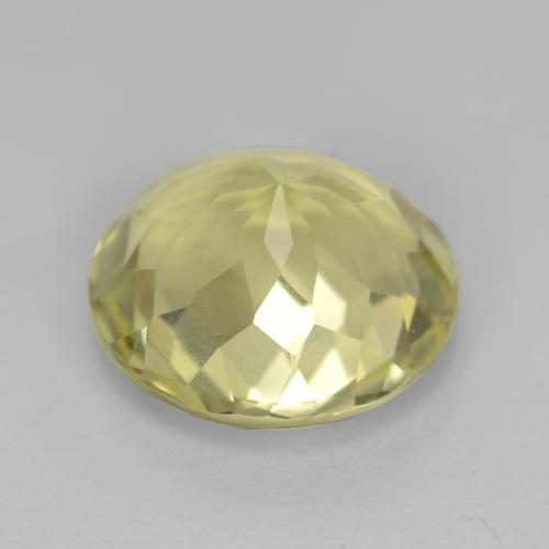 Quartz jaune naturelle coupe roude, 5,11 ct, VVS-VS