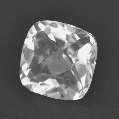 Quartz Blanc naturelle Coupe coussin, 2.63 ct, VVS-VS