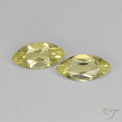1.21ctw Naturel Jaune moyen Quartz, Marquise, VS