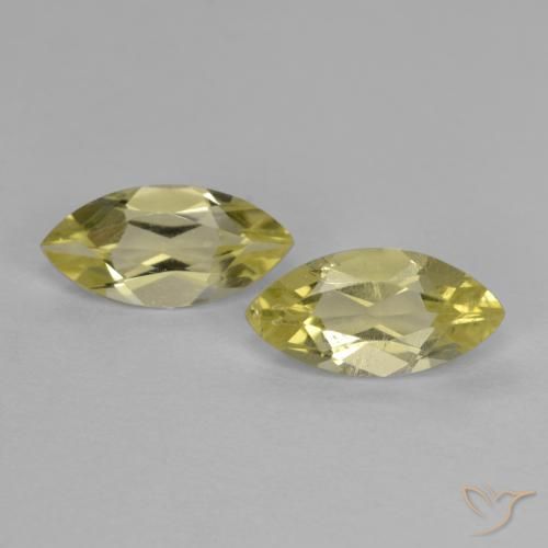 1.36ctw Naturel Jaune pâle Quartz, Marquise, VS