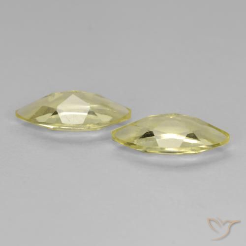 Shop natural 1.30ct Jaune lagon Quartz gems, Marquise, from Brésil at GemSelect. In stock, global shipping!