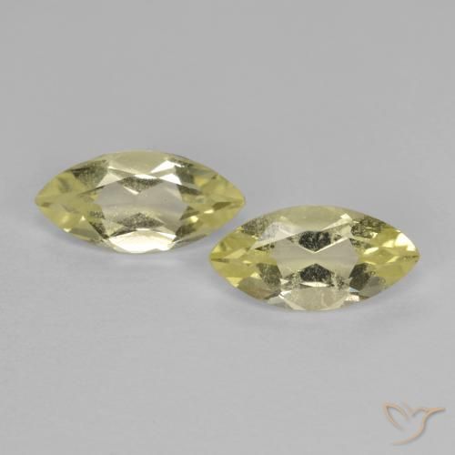 1.40ctw Naturel Jaune moyen-léger Quartz, Marquise, VS