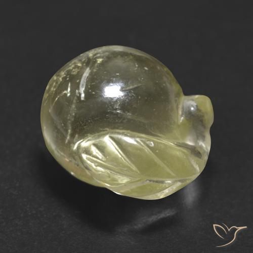 Quartz Jaune moyen-léger naturelle Fantaisie, 10.58 ct, Transparent