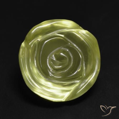14.89ct Naturel Jaune moyen Quartz, Taille Fleur, Transparent