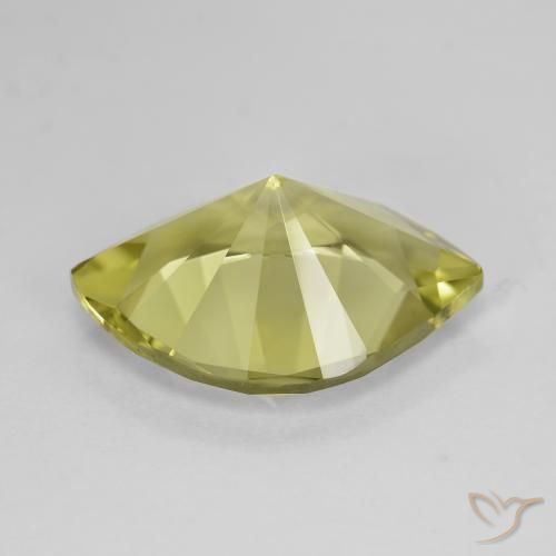Quartz Vert chaud et terreux naturelle Marquise, 6.86 ct, VVS