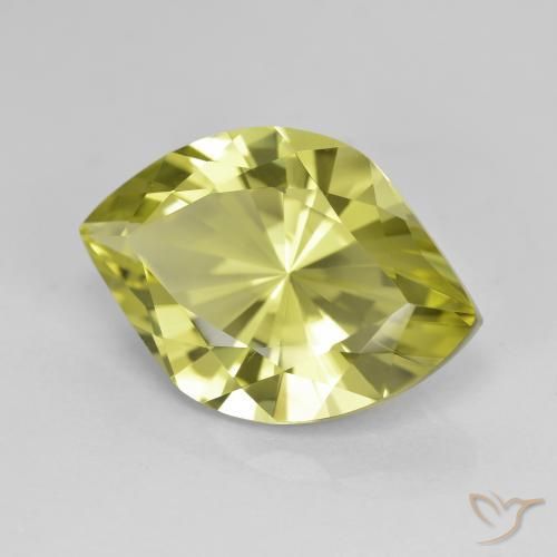 Quartz Vert clair naturelle Marquise, 6.99 ct, VVS