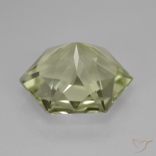 Quartz Jaune pâle naturelle Fantaisie, 9.38 ct, VVS-VS
