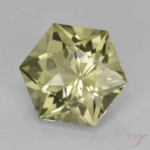 Quartz Jaune clair naturelle Fantaisie, 7.82 ct, VVS
