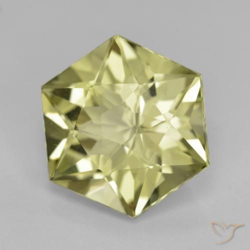 Quartz Jaune moyen naturelle Fantaisie, 7.69 ct, VVS