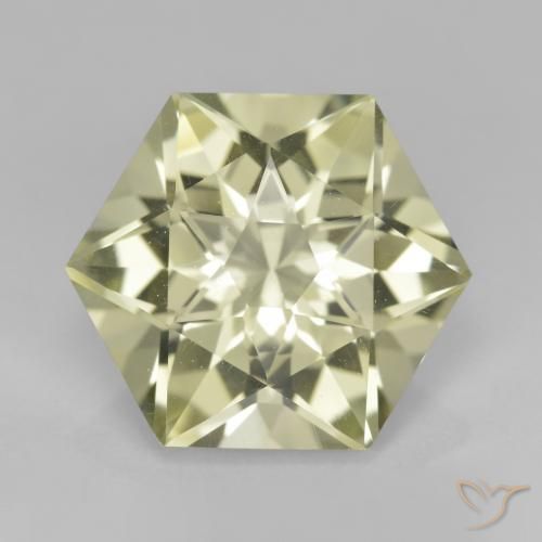 9.32ct Naturel Jaune clair Quartz, Fantaisie, VVS-VS