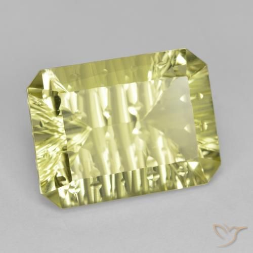 Quartz Jaune moyen naturelle Octogone / coupe Émeraude, 9.90 ct, VVS