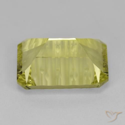Quartz Jaune moyen naturelle Octogone / coupe Émeraude, 9.90 ct, VVS