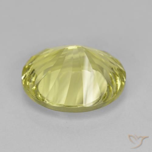 Quartz Jaune moyen naturelle ovale, 6.76 ct, VVS