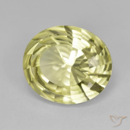 Quartz Jaune moyen naturelle ovale, 6.88 ct, VVS