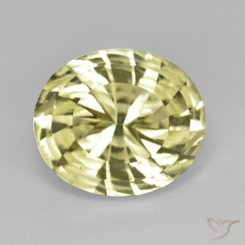 6.88ct Naturel Jaune moyen Quartz, ovale, VVS