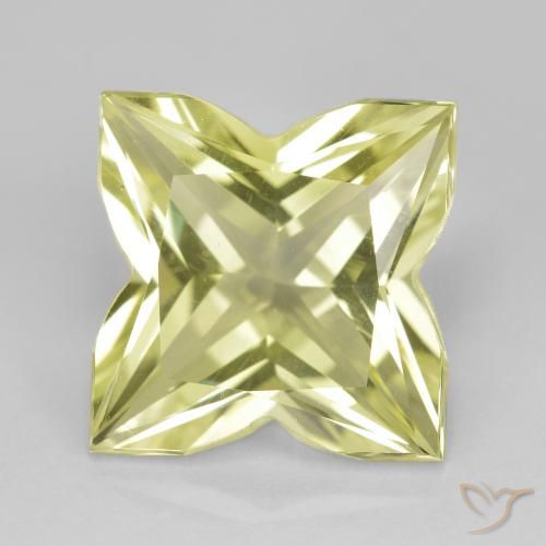 6.97ct Naturel Jaune verdâtre clair Quartz, Fantaisie, VVS