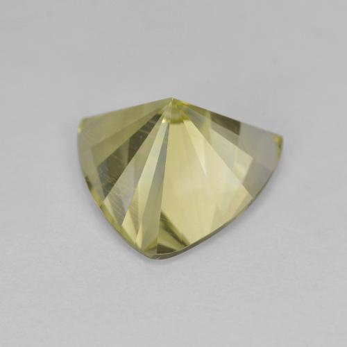 Quartz jaune naturelle trillion, 2,07 ct, VVS-VS