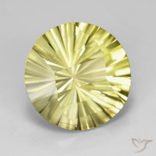 Quartz Jaune verdâtre naturelle Tour, 8.25 ct, VVS