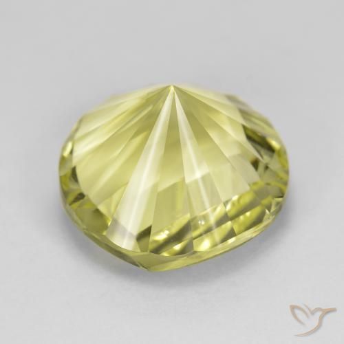 Quartz Jaune verdâtre naturelle Tour, 8.91 ct, VVS