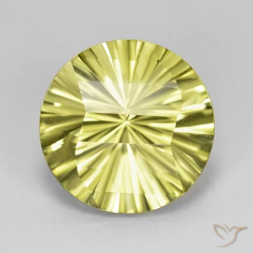 8.95ct Naturel Jaune verdâtre Quartz, Tour, VVS