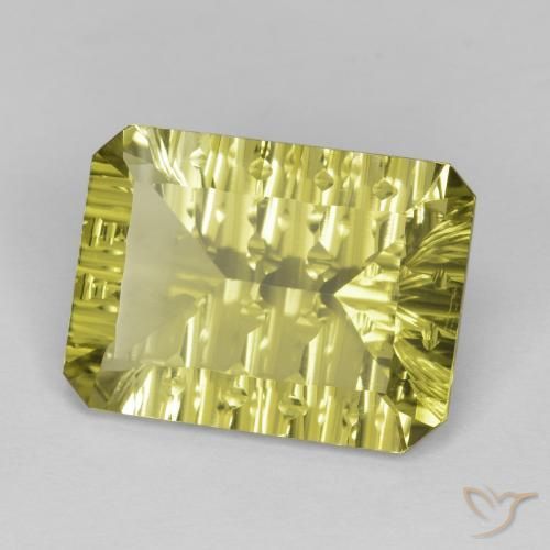 Quartz Jaune lagon naturelle Octogone / coupe Émeraude, 9.03 ct, VVS