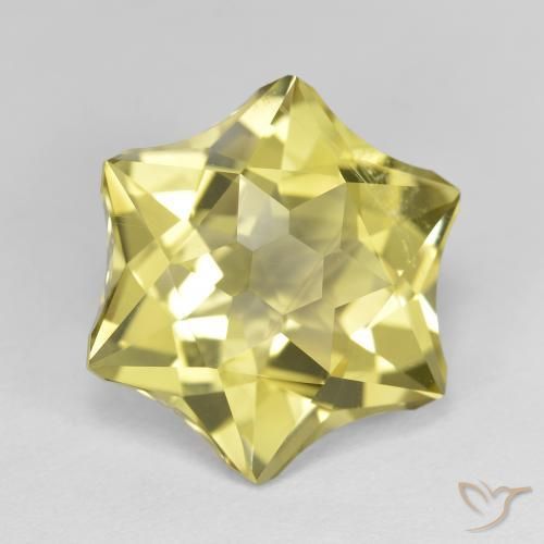 Quartz Jaune clair naturelle Fantaisie, 10.03 ct, VVS-VS