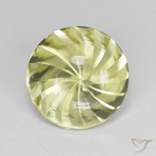 5.31ct Naturel Jaune moyen Quartz, Tour, Transparent